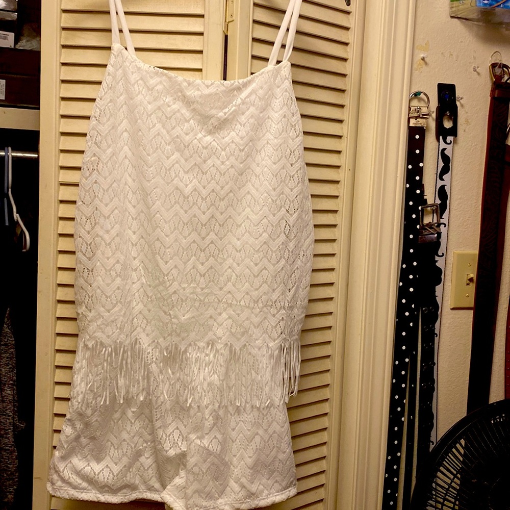A woman’s lace romper
